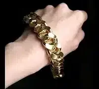 solid gold cuban link bracelet video