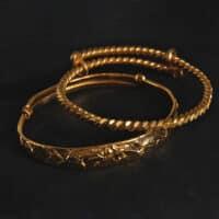 chinese 24k gold bangle, Antique Gold Bangle, antique 24k gold jewelry, antique gold bangles with price, 24k gold cuff bracelet, Gem Gardener