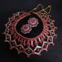 Art Deco Ruby Necklace, art deco ruby diamond necklace, art deco ruby jewelry, burma ruby necklace designs, vintage ruby necklace, ruby necklace singapore, Gem Gardener