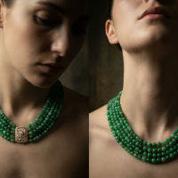 jadeite choker necklace, vintage jade beaded necklace, jade bead necklace for sale, jade necklace singapore, fine jade jewelry hong kong, jade jewelry singapore, multi strand choker beaded necklace, Gem Gardener
