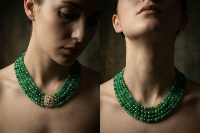 jadeite choker necklace, vintage jade beaded necklace, jade bead necklace for sale, jade necklace singapore, fine jade jewelry hong kong, jade jewelry singapore, multi strand choker beaded necklace, Gem Gardener