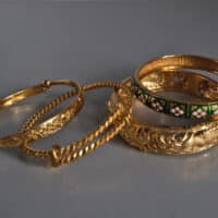chinese 24k gold bangle, Antique Gold Bangle, antique 24k gold jewelry, antique gold bangles with price, 24k gold cuff bracelet, Gem Gardener