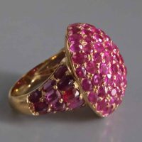 burmese antique ruby ring, antique ruby rings for sale, ruby ring singapore, antique ruby cluster ring, vintage ruby ring, ruby jewellery singapore, Gem Gardener