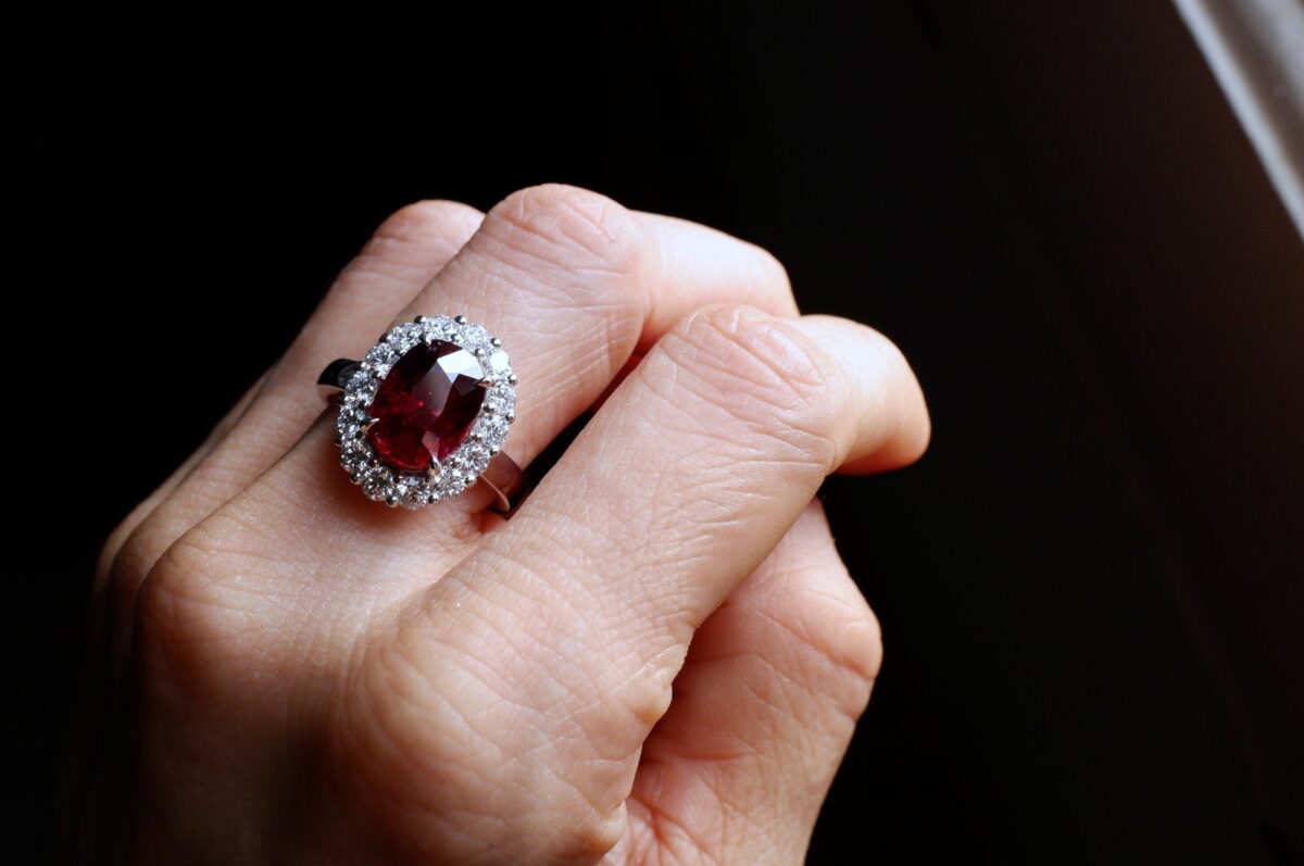 Natural 5 Carat Ruby Ring African 18k Gem Gardener