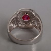 Blood Red Ruby Ring White Gold, unheated ruby ring white gold, natural ruby ring white gold, ruby ring mens for sale, buy online ruby gold ring, mens ruby ring gold, ruby ring singapore