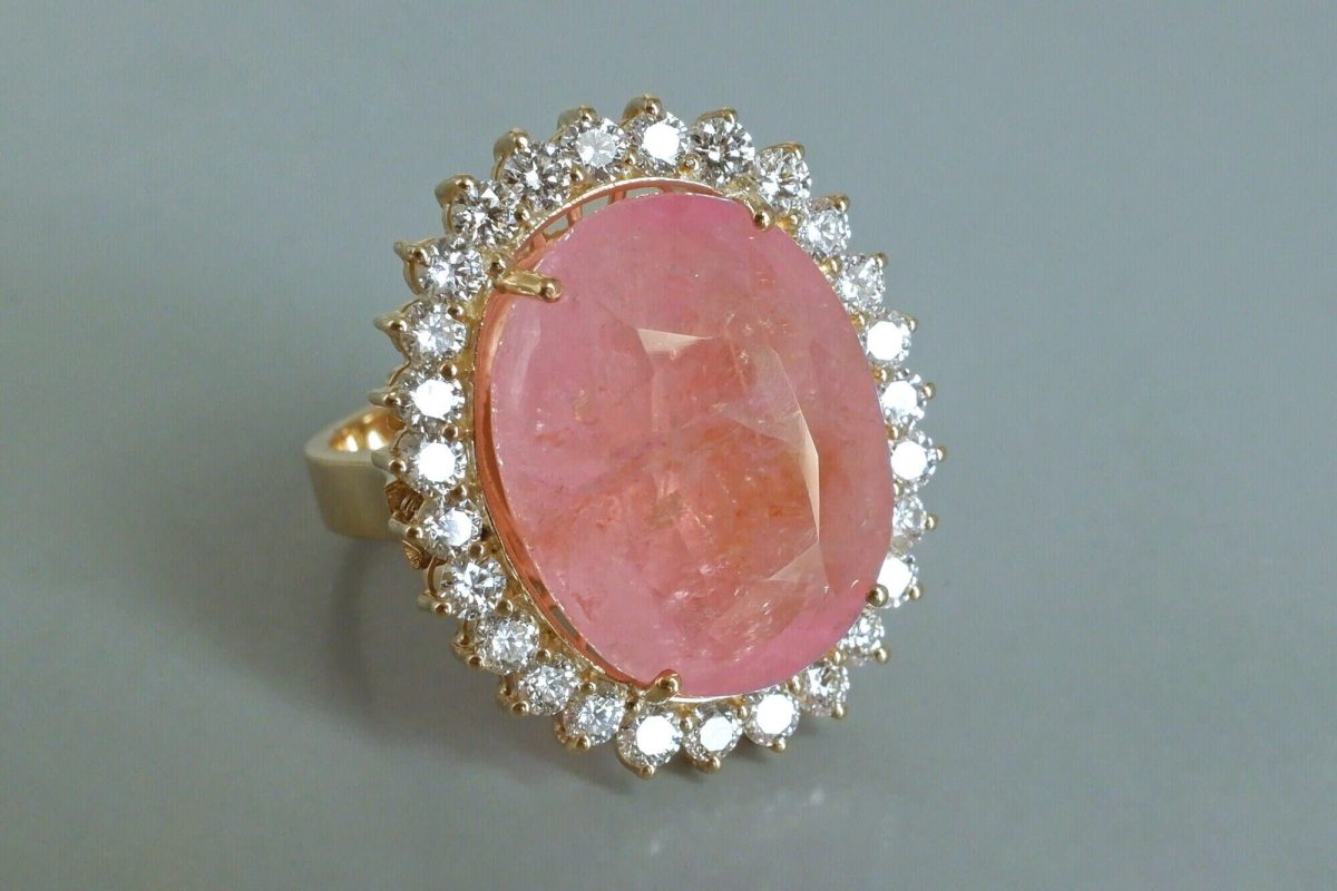 Orange Pink Sapphire Ring, padparadscha sapphire ring, light pink sapphire ring, pink orange sapphire jewelry, large unheated pink sapphire, burmese pink sapphire ring, light pink sapphire stone, burma sapphire ring, Gem Gardener