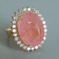 Orange Pink Sapphire Ring, padparadscha sapphire ring, light pink sapphire ring, pink orange sapphire jewelry, large unheated pink sapphire, burmese pink sapphire ring, light pink sapphire stone, burma sapphire ring, Gem Gardener