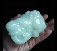 nephrite elephant carving video