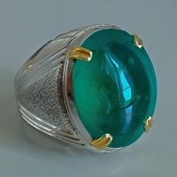large emerald stone ring, emerald stone cabochon ring, large emerald stone ring, big colombian emerald ring, emerald cabochon stone price, buy colombian emerald, rare gemstones for sale, Gem Gardener