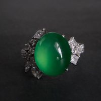 rare green jade, auction green jade ring, jade ring auction, jadeite jade rings for sale, jade ring singapore, jade engagement ring singapore, Gem Gardener