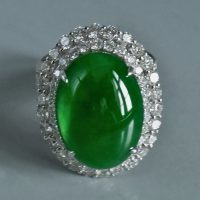 Imperial Green Jadeite Ring, imperial green jade price, imperial green jade ring for sale, jade ring singapore, fine jadeite jewelry, jadeite ring auction, Gem Gardener