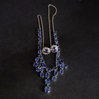 blue sapphire necklace and earring set, sapphire lavalier necklace, blue sapphire necklace singapore, buy sapphire necklace earring set, blue sapphire singapore, Gem Gardener