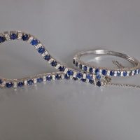 sapphire necklace and bracelet set, Burmese Sapphire Necklace, unheated sapphire necklace, natural blue sapphire necklace set, unheated sapphires singapore, blue sapphire singapore, Gem Gardener