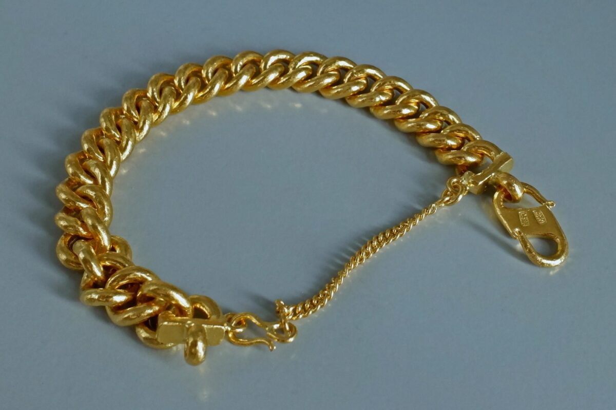 12MM Fashion Jewelry Vintage Word Pattern Luxury Design 24K Gold for Men's  Chain Bracelet Fine Gentleman Christmas Gift | Wish