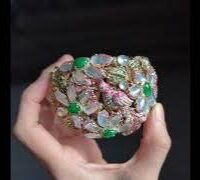 jade sapphire bird cuff bangle video
