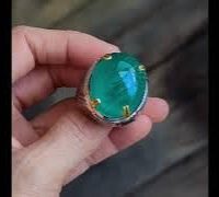 jumbo colombian emerald cabochon outdoor video