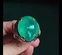 jumbo colombian emerald cabochon video