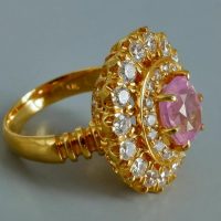 Padparadscha Sapphire Ring, padparadscha sapphire engagement ring, light padparadscha sapphire, padparadscha sapphire singapore, sapphire ring singapore, Gem Gardener