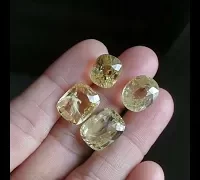 unheated yellow sapphires loose gems video