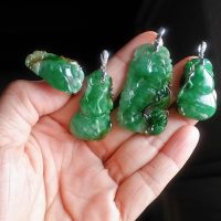 Green Jadeite Carved Pendant, carved jade pendants for sale, carved jade jewelry antique, jadeite pendant singapore, vintage carved jade pendant, jade jewellery singapore, Gem Gardener