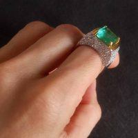 Afghanistan Emerald Ring, afghanistan emerald vs colombian emerald, afghan emeralds for sale, vintage emerald rings uk for sale, etsy vintage emerald rings, emerald ring singapore