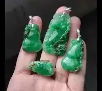 jade carvings pendant set of 4 video