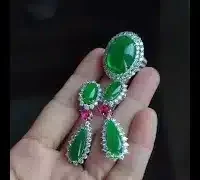 jade ruby diamond earrings video