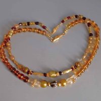 ancient gold necklace, antique glass jewelry, ancient greek jewelry for sale, ancient amber jewelry, ancient jewellery, Gem Gardener