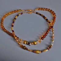 ancient gold necklace, antique glass jewelry, ancient greek jewelry for sale, ancient amber jewelry, ancient jewellery, Gem Gardener