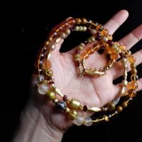 ancient gold necklace, antique glass jewelry, ancient greek jewelry for sale, ancient amber jewelry, ancient jewellery, ancient pyu beads, Gem Gardener