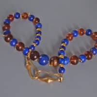 Lapis Lazuli Bead Necklace Gold, lapis necklace gold, high quality lapis lazuli necklaces, black opal pendant necklace, lapis bead necklace for sale, black opal pendant gold, lapis and amber, amber stone beaded necklace, lapis gold necklace choker, Gem Gardener