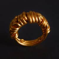 Gold Puzzle Ring, 24k solid gold ring mens, chunky gold rings mens, ancient style rings for sale, roman gold ring singapore, Gem Gardener