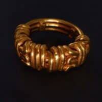 Gold Puzzle Ring, 24k solid gold ring mens, chunky gold rings mens, ancient style rings for sale, roman gold ring singapore, Gem Gardener