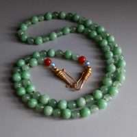 Long Jade Bead Necklace, long green jade bead necklace, extra long beaded necklace, chrysoprase jade bead necklace, chrysoprase beaded necklace, vintage jade beaded necklace, double strand beaded necklace gold, fine beaded gold necklace, gold beaded necklace with pendant, beaded jewellery singapore