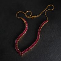 Burmese Ruby Necklace, burmese ruby necklace for sale, burma ruby necklace, ruby unheated jewelry, ruby jewellery singapore, vintage ruby necklace, ruby necklace singapore, Gem Gardener