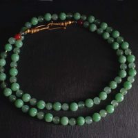 Long Jade Bead Necklace, long green jade bead necklace, extra long beaded necklace, chrysoprase jade bead necklace, chrysoprase beaded necklace, vintage jade beaded necklace, double strand beaded necklace gold, fine beaded gold necklace, gold beaded necklace with pendant, beaded jewellery singapore