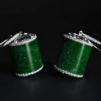 jadeite jade earrings, jadeite earrings studs, jade diamond stud earrings, jade earrings singapore, fine jade jewelry hong kong, jade jewellery singapore, Gem Gardener