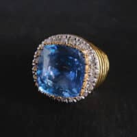 11ct Natural Cornflower Blue Ceylon Sapphire Ring 18k