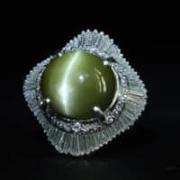 Cat's Eye Chrysoberyl Ring, cats eye diamond ring, cat's eye engagement ring, cat eye stone ring, cats eye diamond chrysoberyl, cat eye stone singapore, Gem Gardener