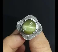 Cat's Eye Chrysoberyl Ring, cats eye diamond ring, cat's eye engagement ring, cat eye stone ring, cats eye diamond chrysoberyl, cat eye stone singapore, Gem Gardener