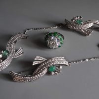 Kerosang Brooch, peranakan brooch singapore, white gold brooch, kerongsang brooch pin, antique peranakan jewellery, Gem Gardener
