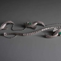 Kerosang Brooch, peranakan brooch singapore, white gold brooch, kerongsang brooch pin, antique peranakan jewellery, Gem Gardener