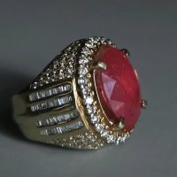 mens large ruby ring, mens ruby rings for sale, large vintage ruby ring, large natural ruby ring, mens ring singapore, unheated ruby ring, ruby mens rings etsy, ruby ring singapore, Gem Gardener