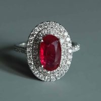 Dainty Red Ruby Ring White Gold, ruby ring sinapore, unheated ruby ring, ruby jewellery singapore, small ruby rings for women, natural ruby ring price, african ruby ring white gold, Gem Gardener