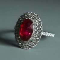 Dainty Red Ruby Ring White Gold, ruby ring sinapore, unheated ruby ring, ruby jewellery singapore, small ruby rings for women, natural ruby ring price, african ruby ring white gold, Gem Gardener