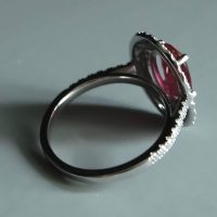 Dainty Red Ruby Ring White Gold, ruby ring sinapore, unheated ruby ring, ruby jewellery singapore, small ruby rings for women, natural ruby ring price, african ruby ring white gold, Gem Gardener