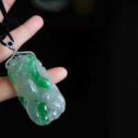carved jade pendant, translucent jade pendant, carved jade pendants for sale, jade pendant singapore, fine jade jewelry hong kong, green jadeite carved pendant, Gem Gardener