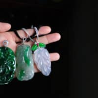 carved jade pendant, translucent jade pendant, carved jade pendants for sale, jade pendant singapore, fine jade jewelry hong kong, green jadeite carved pendant, Gem Gardener