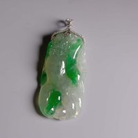 carved jade pendant, translucent jade pendant, carved jade pendants for sale, jade pendant singapore, fine jade jewelry hong kong, green jadeite carved pendant, Gem Gardener