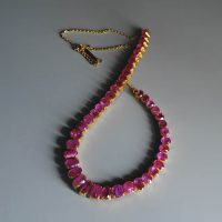 30ctw Burmese Ruby YG Necklace